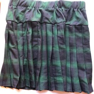 Pleated Scottish Tartan Skirt
